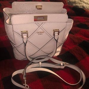 Glossy Pink Guess Purse with Strap